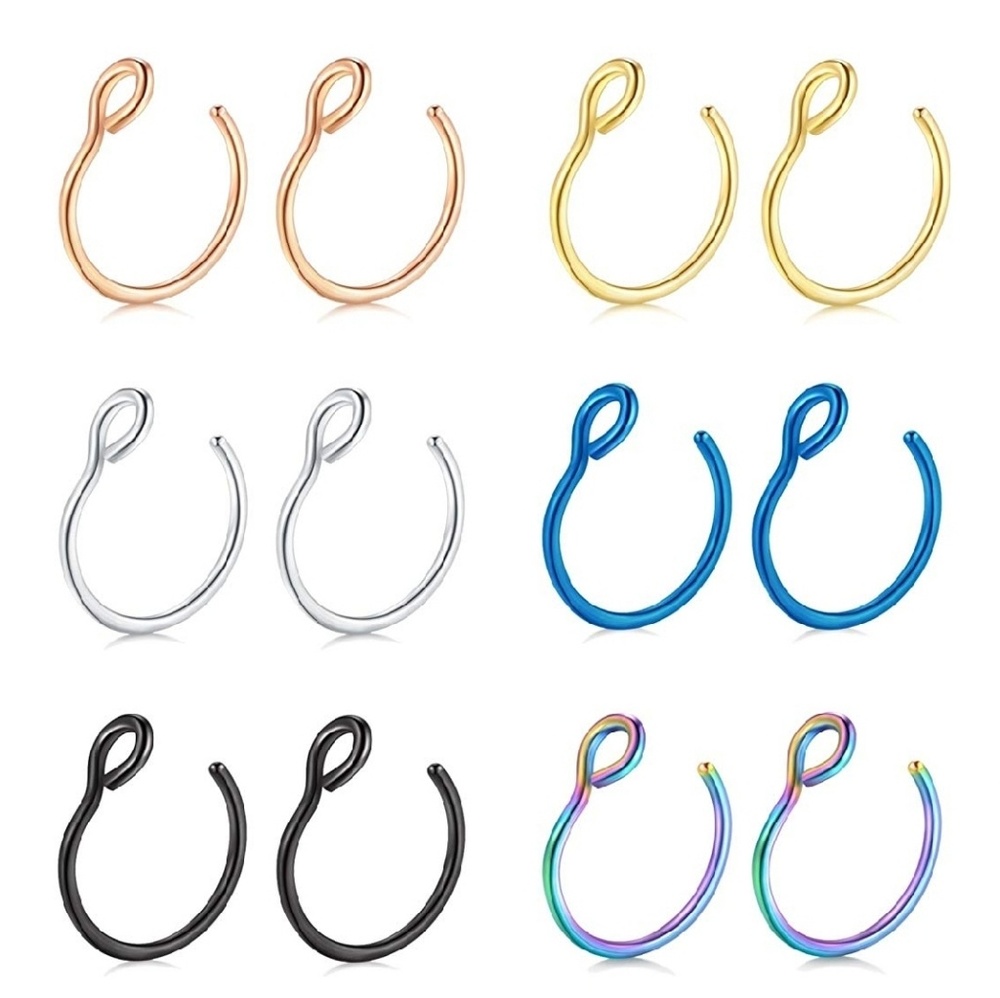 D. Bella Fake Nose Hoops